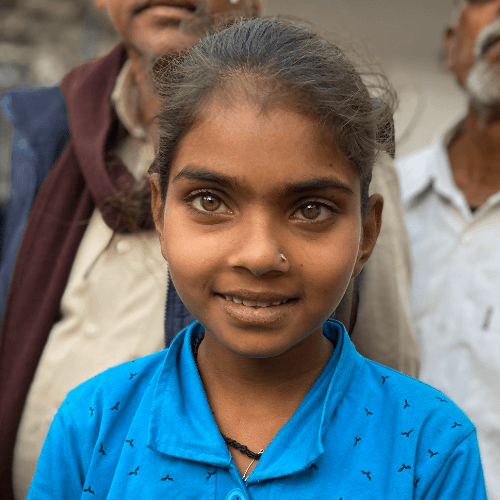 Young girl smiling